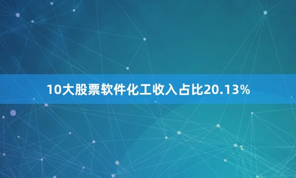 10大股票软件化工收入占比20.13%